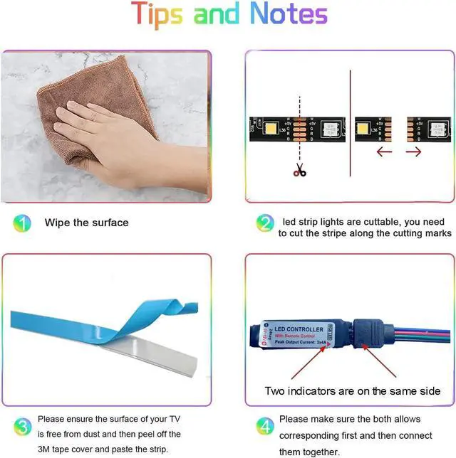 Alt view image 3 of 6 - LED Strip Lights Battery Powered 20ft 24-Keys Remote Controlled DIY Indoor and Outdoor Decoration.