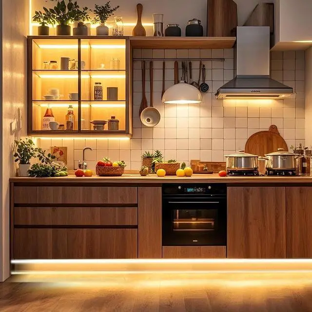 Alt view image 6 of 7 - COB LED Strip Lights Warm White 24V Dimmable led Light Strip KIT with Remote and app Control 2700K 9.84FT/3m 8mm Wide Ra>90 Cuttable Flexible Strip Lights for Bedroom TV Lights Cabinet