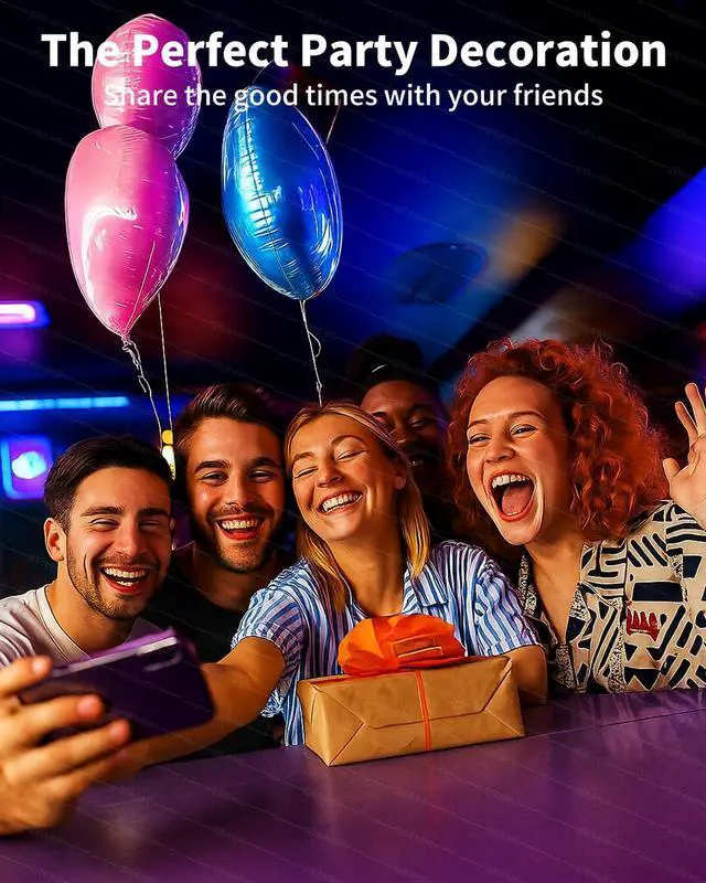 Alt view image 7 of 7 - Smart LED Strip Lights 200FT (2 Rolls of 100 ft) for Bedroom App Control Lighting Bedroom Rome Decor with Remote RGB Music Sync Color Changing LED Lights for Party Game Room