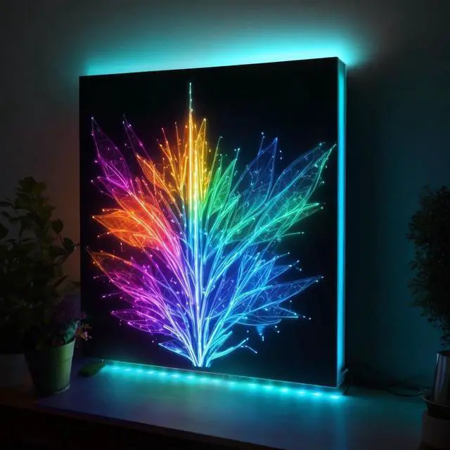 Alt view image 6 of 7 - Battery Powered LED Strip Lights with Timer 6.56 ft RGB DIY Lights with Remote Control for Bedroom TV Party Piano Cabinet Decor Indoor Use