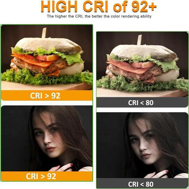 Alt view image 4 of 7 - 24V COB LED Strip Lights White CCT 2700K-6000K 610LM/FT Ultra Bright UL Listed 16.4ft 640LEDs/M High Density CRI 92+ 90W Dimmable Tunable White LED Tape Light for Commercial Residential