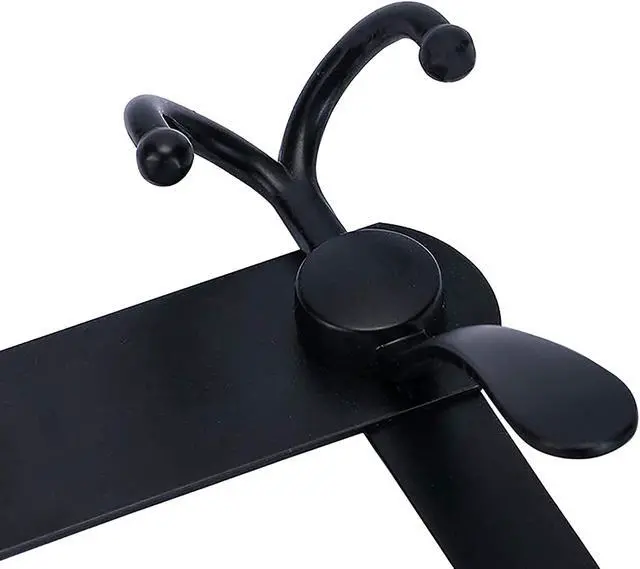Alt view image 2 of 6 - Over The Door Hooks Coat Rack for Hanging Clothes Hat Towel (Heavy Duty Black 1pcs)