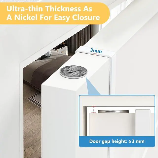 Alt view image 6 of 7 - Updated 6 Over The Door Hooks (10 PCS) Fit Almost All Doors up to 1-3/4 Widen Metal Door Hanger for Hanging Towels Clothes Bags on Interior Door of Bathroom/Closet/Bedroom/Pantry and Front Door
