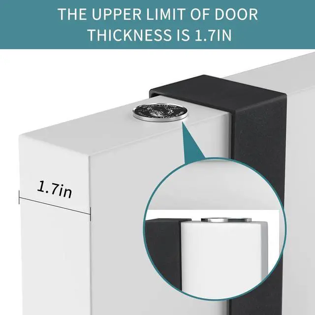 Alt view image 4 of 7 - Over The Door Hooks Wooden Door Hanger Door Hanger Hook Over The Door Towel Rack Door Coat Hanger Door Coat Rack Door Hooks for Hanging Towels Clothes Hats