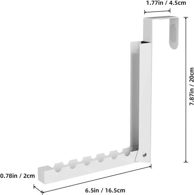 Alt view image 7 of 7 - Over The Door Hanger Folding Clothes Drying Rack Folding Hanging Coat Rack for Indoor Laundry Room Compact Small Space Foldable Portable Clothing Hanger Hook Collapsible- 2 Pack