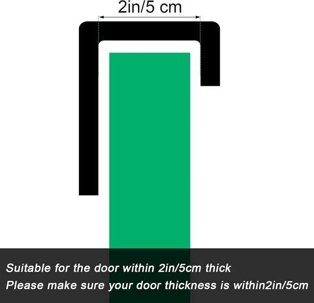 Alt view image 4 of 7 - Over The Door Hooks Hanger Rack Multi Use Metal Over The Door Hook Stainless Steel Rustproof Hanger for Coats Hats Robes Clothes Towels(White 1 Set)