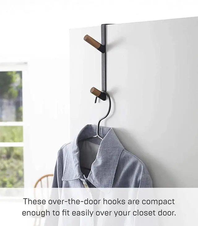 Alt view image 2 of 7 - Yamazaki Home Over-The-Door Hook Steel Over-The-Door No Assembly Req.