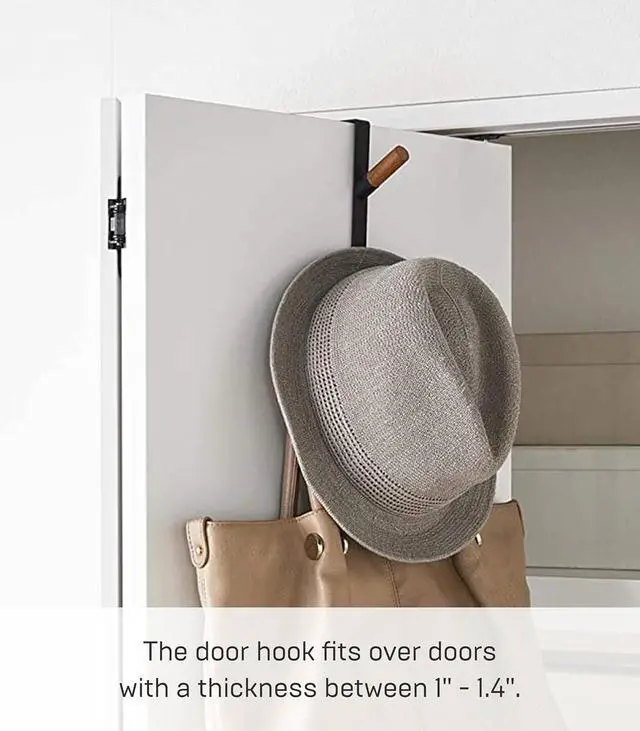 Alt view image 6 of 7 - Yamazaki Home Over-The-Door Hook Steel Over-The-Door No Assembly Req.