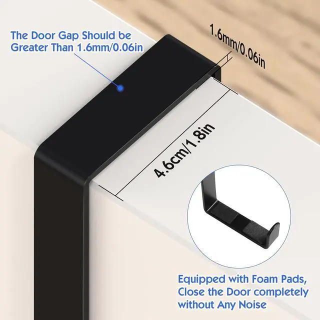 Alt view image 3 of 7 - Over The Door Hooks for Hanging 14 Hook Over Door Hanger and Towel Rack for Bathroom