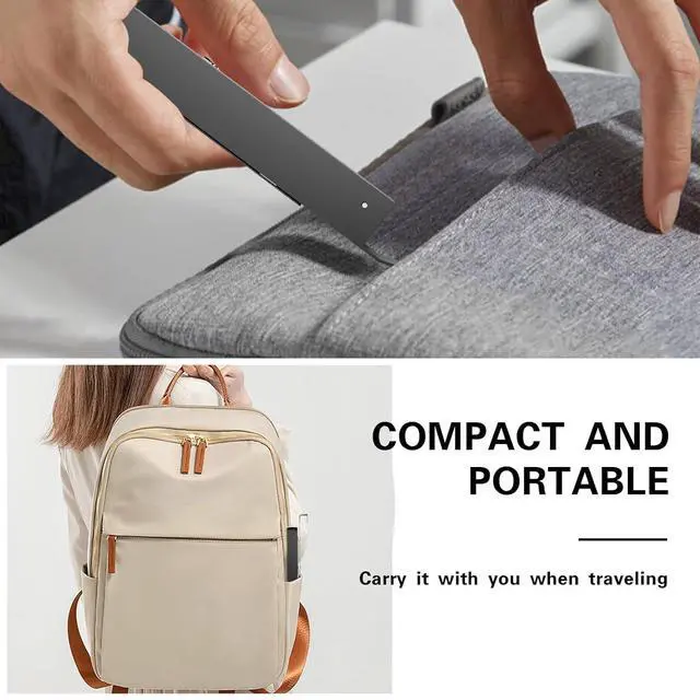 Alt view image 4 of 7 - Over The Door Drying Rack Foldable Portable Over The Door Hooks Hanger with Towel Racks for Coat Clothes Laundry Bathroom Bedroom Travel Hangers (Space Grey 1 Pack)