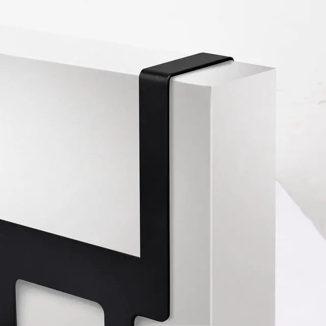 Alt view image 6 of 6 - Over Door Hook Hanger Back of Door Bathroom Towel Rack Hooks Heavy-Duty Organizer Sturdy Anti-Rust Black 5-Hooks Towel Holder for Bathroom Bedroom Kitchen Coat Bag Robe Towels