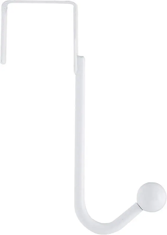 Alt view image 2 of 4 - Hardware BP9990130 Utility Over The Door Metal Hook 1 in (25.5 mm) White
