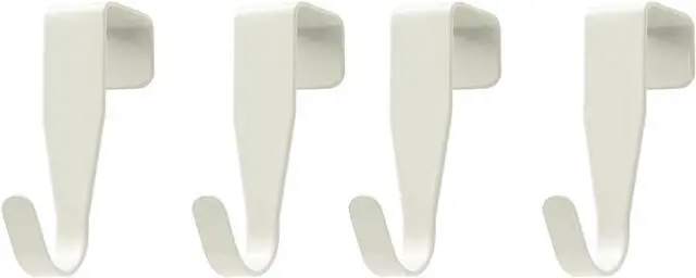 Main image of Over The Cabinet Door Hooks Door Hanger 4Pack Single HookThickness Over 0.8Inch is Not Suitable