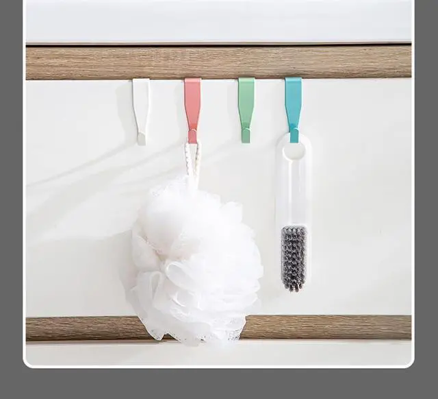 Alt view image 6 of 7 - Over The Cabinet Door Hooks Door Hanger 4Pack Single HookThickness Over 0.8Inch is Not Suitable