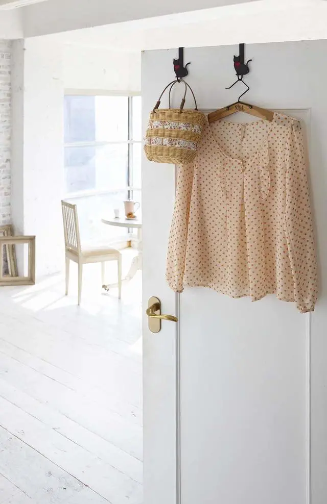 Alt view image 2 of 5 - Yamazaki Home Cat Cat Over The Door Hook - Coat Organizer Hanger for Doors (Set of 2) - Steel