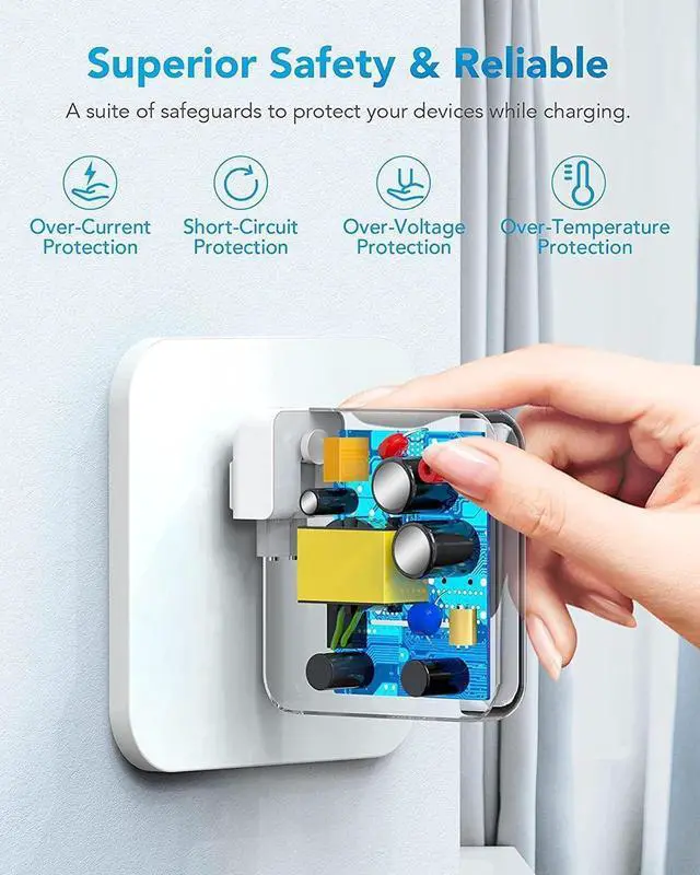 Alt view image 5 of 7 - 60W Mac Book Pro Charger Mag 2 Power Adapter Compatible with Mac Book Pro/Air 13 inch-15 inch Retina (Between 2012-2018)