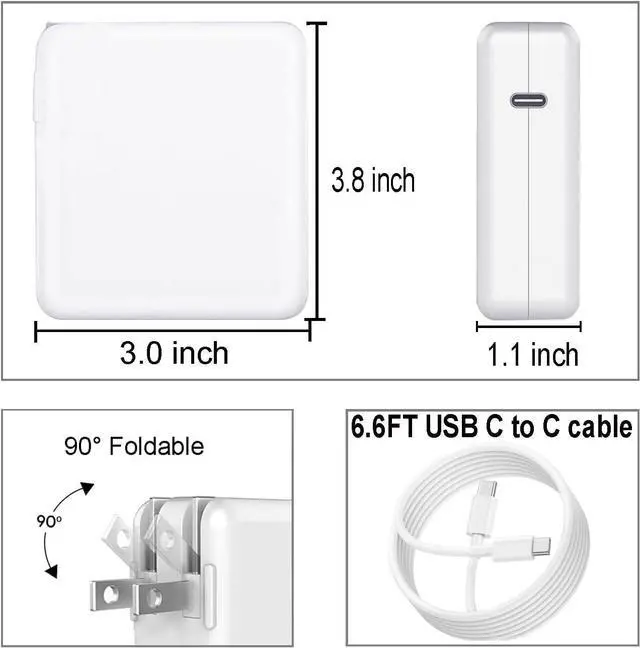 Alt view image 6 of 6 - 140W Mac Book Pro Charger Original Quality USB C Super Fast Charger Cable Compatible with MacBook Pro/Air 16 14 Inch M1 M2 M3 M4/ipad Pro/ Galaxy and All USB C Device