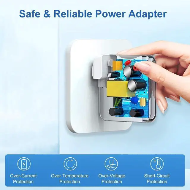 Alt view image 5 of 6 - 96W/70W Charger for Mac Book Pro 16 14 Inch Mac Book Air 15 13 Inch M4 M3 M2 M1 from 2025 2024 2023 2022 2021 USB-C to Mag 3 Power Adapter Include 6.6ft USB-C to Mag 3 Cable(Original Quality)