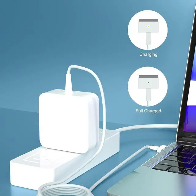 Alt view image 2 of 7 - A1436 A1466 A1465 Compatible with Mac Book Air Charger 45W Fast T-Tip Power Adapter Compatible with Mac Book Air 11 13 inch Laptop Retina After Mid 2012