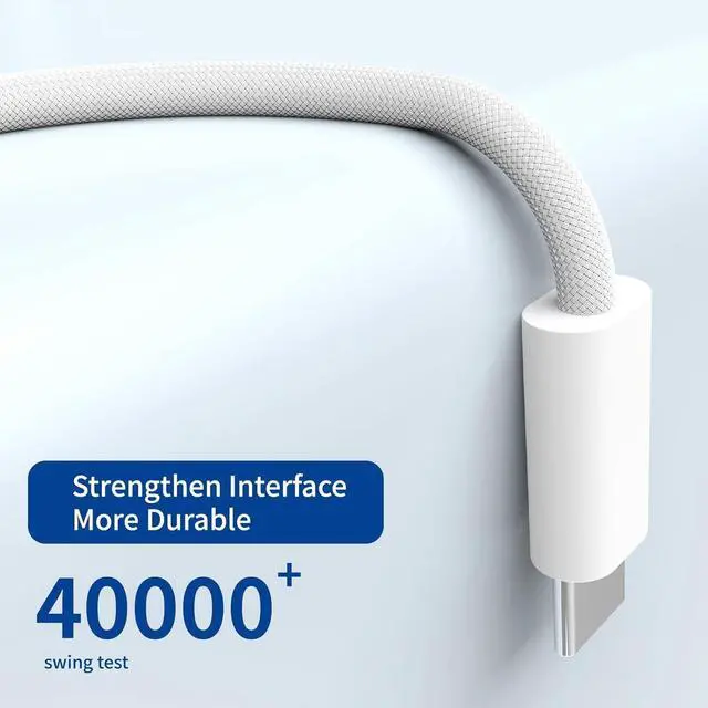 Alt view image 4 of 6 - 140W USB-C to Magnetic 3 Cable 6.6FT/2M Compatible with Magsafe Charging Cable for MacBook Air 2024 M3 13 15 Air 2022/2023 M2 Pro 2023 M2 Pro & Max 14 16 Pro 2021 M1 & Max 14 16 White