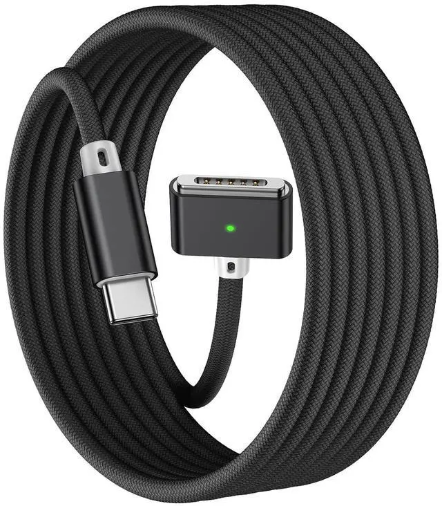Main image of 140W USB-C to Magnetic 3 Cable (6.6FT Black) Fit for MacBook Air Charger Mag-Safe Gen 3 Port Magnetic Safe 3 Cable Fit for 2024 MacBook Pro 14 16 M4 2023 Mac-Book Air 13 15 M3 & More