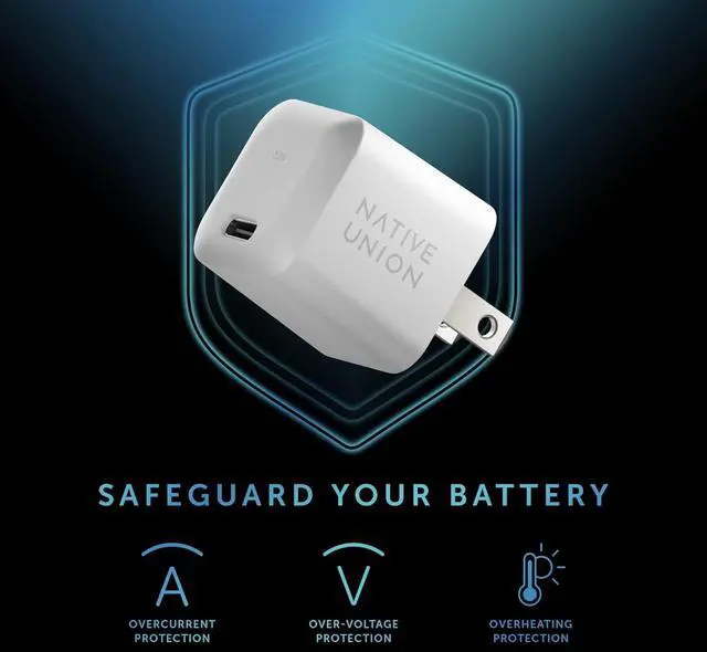 Alt view image 5 of 7 - Fast GaN Charger PD 30W  Ultra-Compact Power Delivery Enabled USB-C Charger  Made of Recycled Materials  for MacBook Air iPads iPhones Pixel Galaxy & Other Type-C Devices (White)