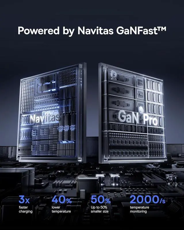 Alt view image 5 of 7 - PICOGO 67W USB C Charger Smallest 3 Port Fast Charging Block with Foldable Plug PD/PPS for MacBook Air/Pro iPhone 17/16/15 Series Galaxy S25/24 Airpods 4 & More