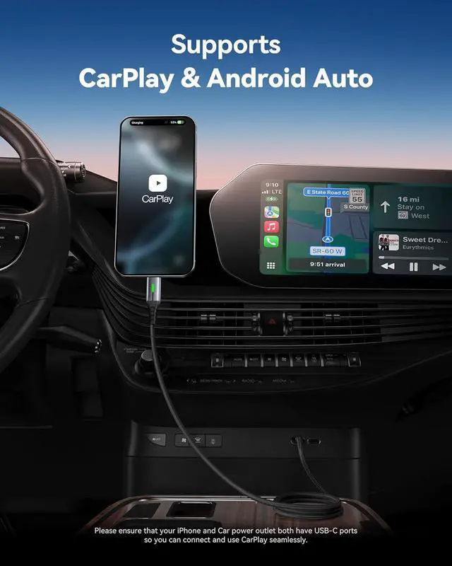 Alt view image 5 of 7 - USB C to USB C Cable 240W Fast Charging [6.6ft 2-Pack] Type C Charger Cord Braided USBC Phone Charger Cable for iPhone 17 16 15 Pro Max  S25 S24 Laptops MacBook iPad Air Switch etc.