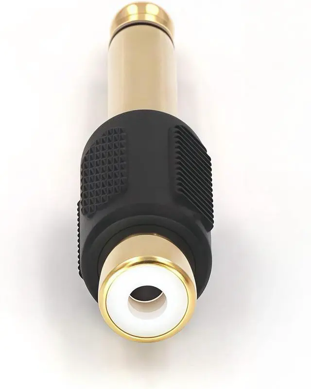 Alt view image 3 of 7 - RCA to 1/4 Audio Adapter 6.35mm Mono Plug Male to RCA Female Connectors 6-Pack