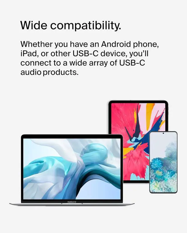 Alt view image 5 of 7 - RockStar? 3.5mm Audio with USB-C Charge Adaptor Included USB-C Audio Adaptor Compatible with iPad Pro Galaxy Note Google Pixel LG G6 Sony Xperia OnePlus and More - Black