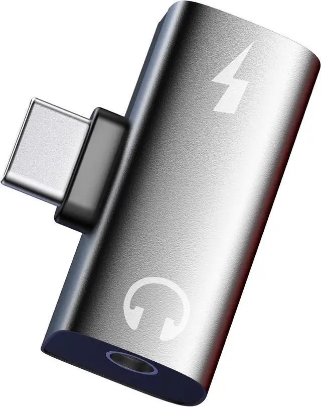 Main image of USB C to 3.5MM Headphone and Charger Adapter for Meta Quest 3S Accessories USB C Headphone Adapter with Charging 2 in 1 Type-C to 3.5mm Audio Hi-Res with PD Fast Charge (Black)