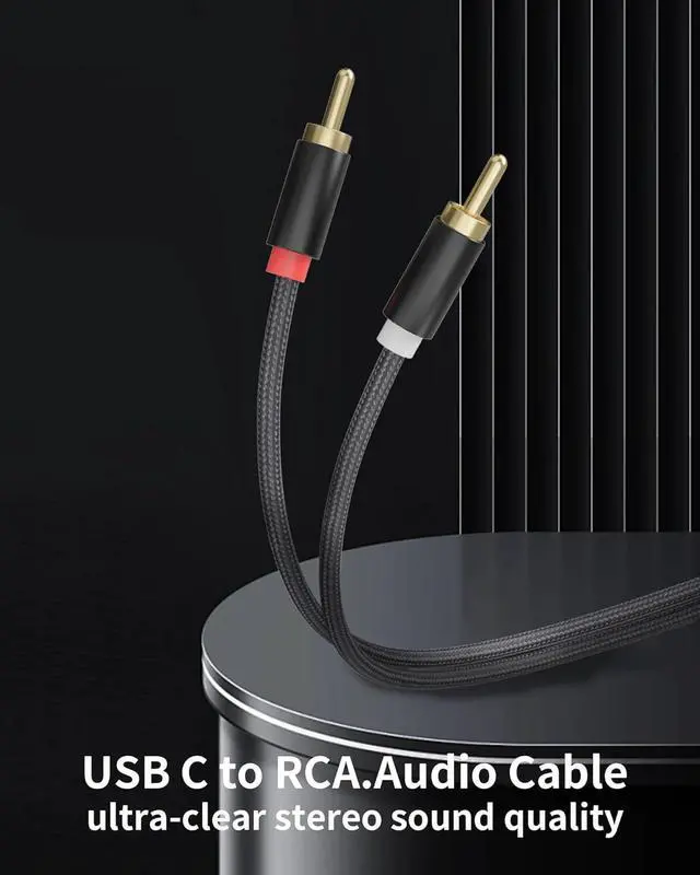 Alt view image 6 of 7 - [3-in-1 RCA Audio Cable] Lightning/USB C/3.5mm to 2 RCA  Compatible with iPhone Android Home Theater Car Stereo Speaker Amplifier  6FT Lightning to RCA Audio Adapter Cord