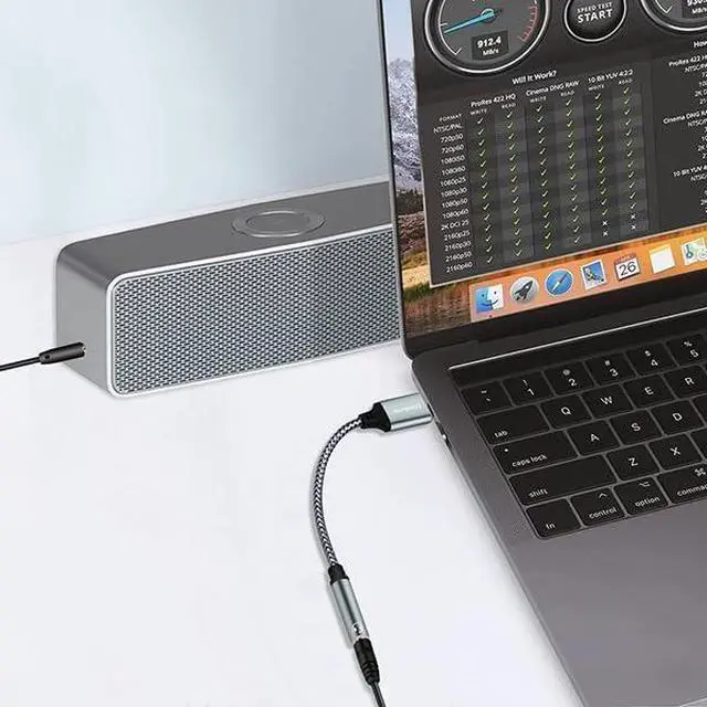 Alt view image 5 of 7 - (2-Pack) External Stereo Sound Card USB-A to 3.5mm TRRS 4-Pole Female USB to 3.5mm AUX Stereo Audio Cable for PC Windows Laptop Mac Desktops Linux PS4 Plug and Play No Drivers Needed