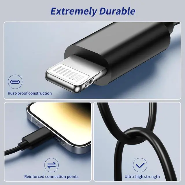 Alt view image 2 of 7 - 2Pack  MFi Certified Lightning to 3.5mm Headphone Jack Adapter iPhone to 3.5 mm Earphone Aux Audio Converter Dongle Cable - Compatible with iPhone 14 13 12 11 Pro Max X XS Max XR 8 7 Plus