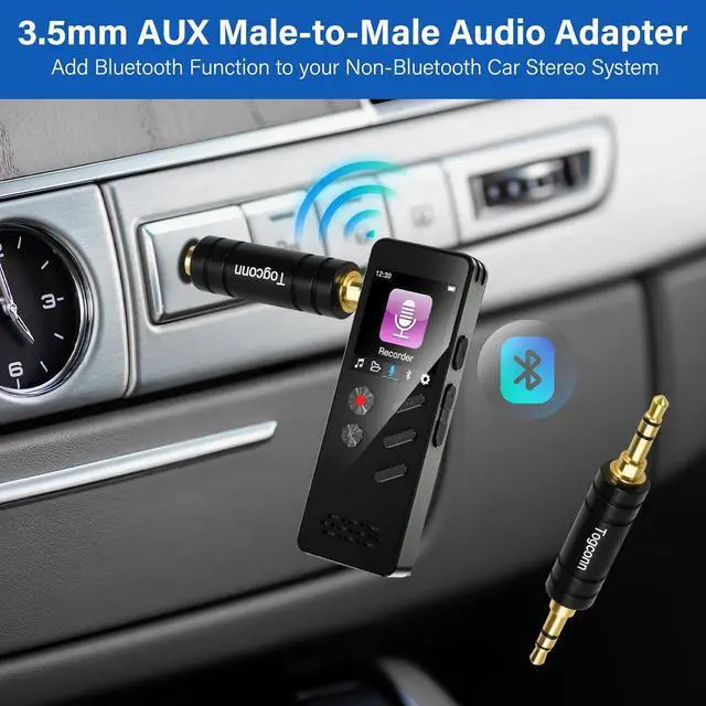 Alt view image 3 of 5 - Gold-Plated 3.5mm Audio Adapter 2 Pack - 3-Pole TRS to 3.5mm Jack Coupler for BT Receiver MP3 Player Car Transmitter Speakers