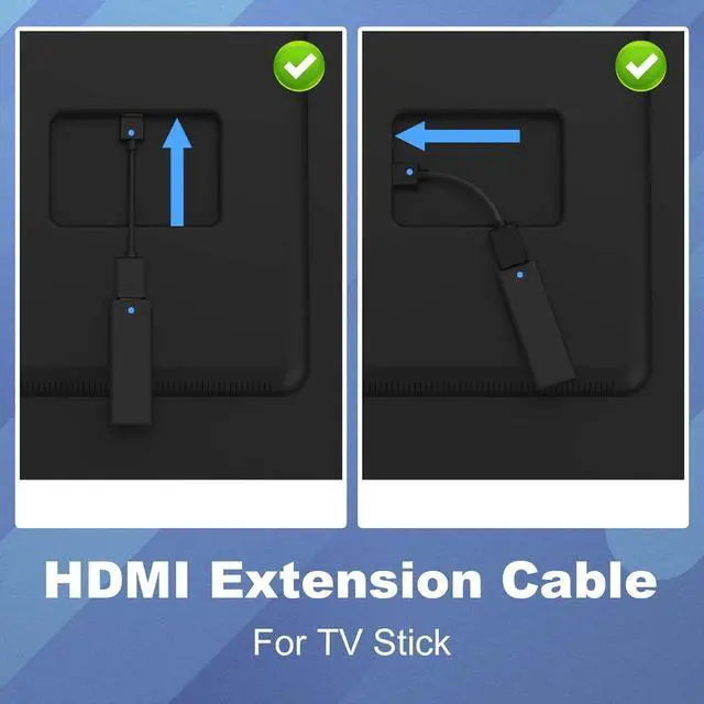 Alt view image 2 of 6 - HDMI Extension Cable Male to Female Adapter Short HDMI Extender Support 4K 3D Compatible with Google Chrome Cast  Stick HDTV Laptop and PC