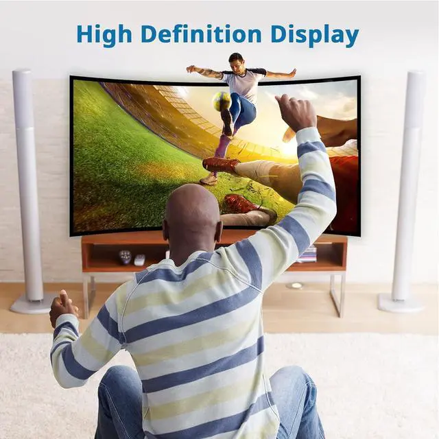 Alt view image 6 of 7 - HDMI Splitter Cables Male 1080P to Dual Female 1 to 2 Way HDMI Splitter Adapter Cable for HDTV HD LED LCD TV Mirror Only Support Two The Same Size TVs at The Same Time 30cm