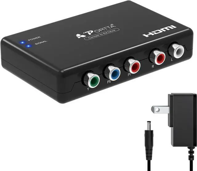 Main image of Component to HDMI Converter YPbPr RGB + R/L Audio to HDMI v1.3 Converter Adapter Support 1080P 2 Channel LPCM for HDTV PS2 PS3 HDVD Player Wii Xbox