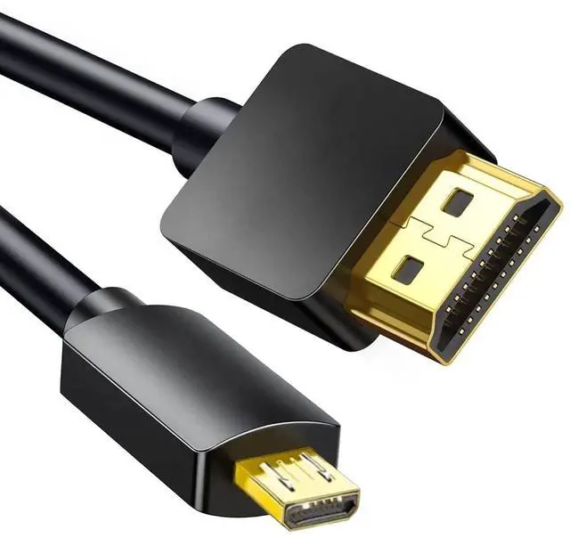Main image of Micro USB to HDMI Converter 4K 1080P HDMI Extender Cable 1.5M/ 5ft Adapter Copy and Expand Videos Pictures from Mobile Phone or Tablet to HDTV Monitor Projector Compatible with HDMI-supporting TVs