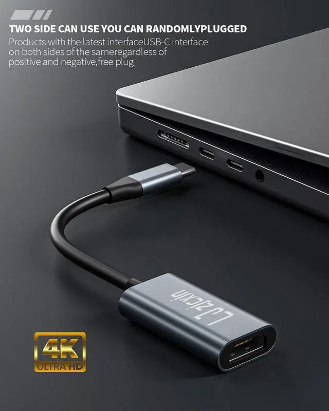 Alt view image 4 of 7 - USB C to HDMI Adapter 4K Type C to HDTV Female Adapter [Thunderbolt 3] Compatible for iPhone 16/15 Pro Max MacBook Pro/Air Surface Galaxy S21 S20 Ultra[Only USB C to HDMI]