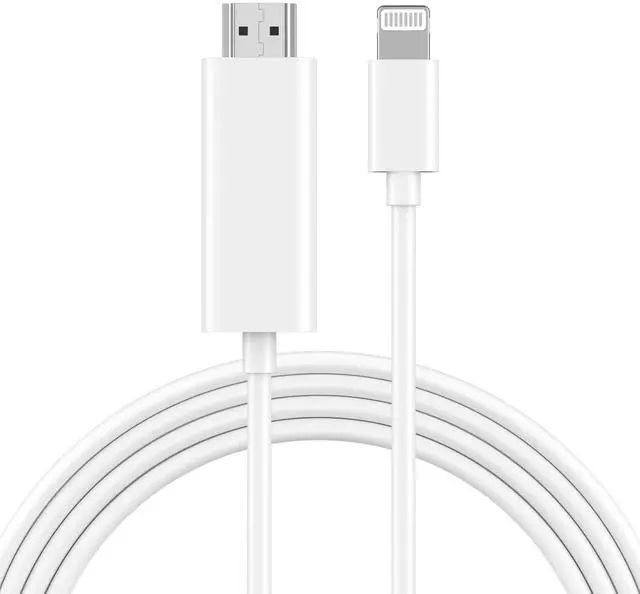 Main image of [ MFi Certified] Lightning to HDMI Cable Adapter for iPhone 1080P Lightning to HDMI Digital AV Adapter HDTV Cord Compatible with iPhone 14 13 12 11 Pro Max XS XR X 8 to TV Projector Monitor-6.6ft