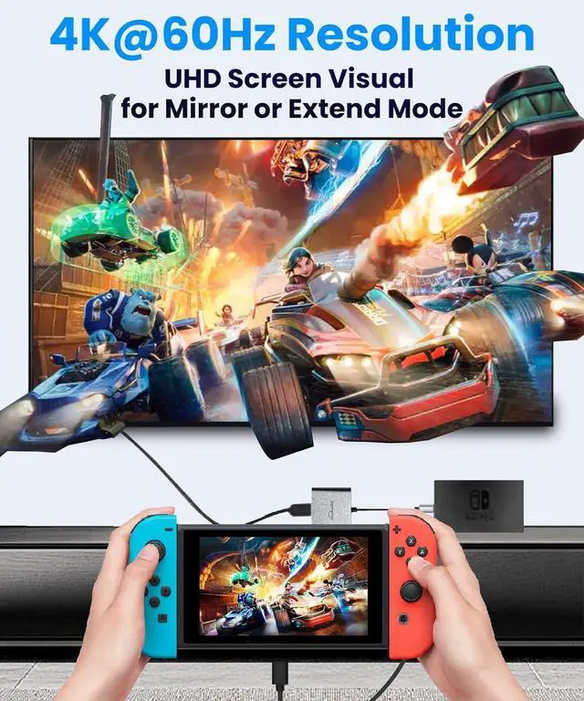 Alt view image 3 of 7 - HDMI to USB C Adapter 4K@60HZ Type C to hdmi Adapter with 100W PD&USBA 3.2 USBC Hub Adapter Digital av Multiport Compatible for iPhone 16/15/iPad/Galaxy/Tablets/Switch/Steam to HDTV Projector