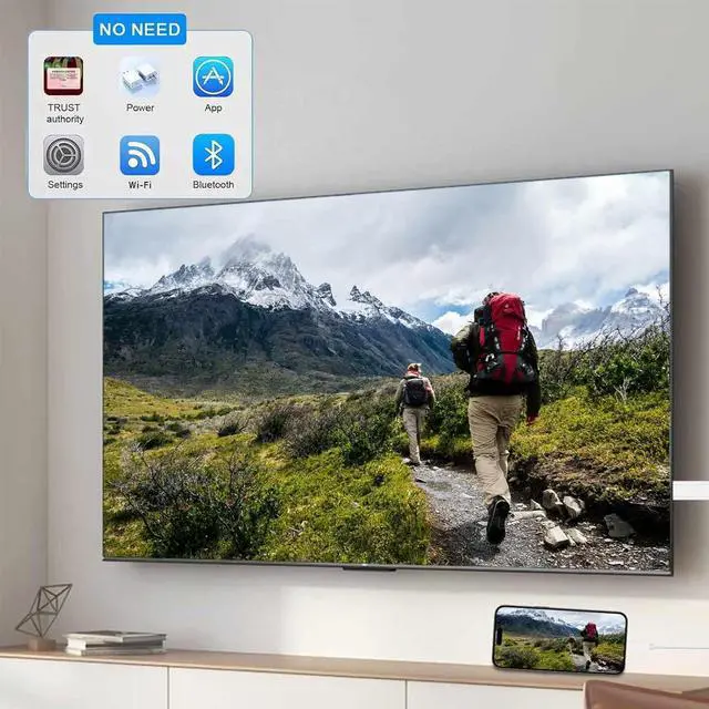 Alt view image 2 of 7 - Lightning to HDMI Cable for iPhone to TV 1080P HD White Braided Video Sync Screen Connector Compatible with iPhone 14 13 12 11 Pro Max XS XR iPad to HDTV Projector Monitor Plug Play Digital AV