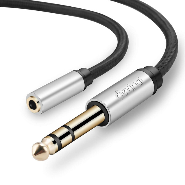 6.35mm 1/4" Stereo Female To Female Coupler – Audio Headphone TRS Adapter