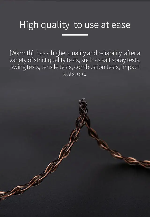 Alt view image 3 of 7 - KZ CCA 2PIN IEM Earphone Cable 4 Core High-Purity Copper Twisted IEMs Replacement Cable Earbud Headphone Replacement Copper Extension Cable for KZ ZST ZSTX EDX ES4 AS10 CCA C10 C16 TRN V80 V90