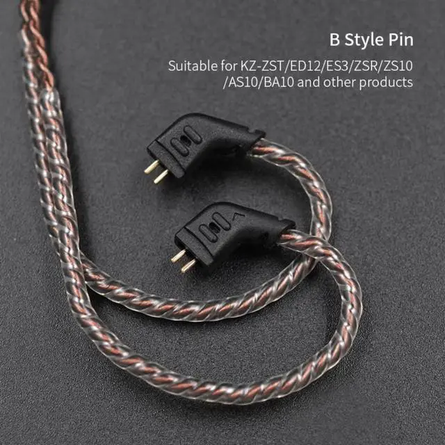 Alt view image 4 of 7 - KZ CCA 2PIN IEM Earphone Cable 4 Core High-Purity Copper Twisted IEMs Replacement Cable Earbud Headphone Replacement Copper Extension Cable for KZ ZST ZSTX EDX ES4 AS10 CCA C10 C16 TRN V80 V90