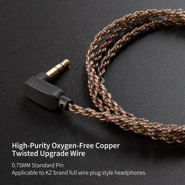 Alt view image 5 of 7 - KZ CCA 2PIN IEM Earphone Cable 4 Core High-Purity Copper Twisted IEMs Replacement Cable Earbud Headphone Replacement Copper Extension Cable for KZ ZST ZSTX EDX ES4 AS10 CCA C10 C16 TRN V80 V90