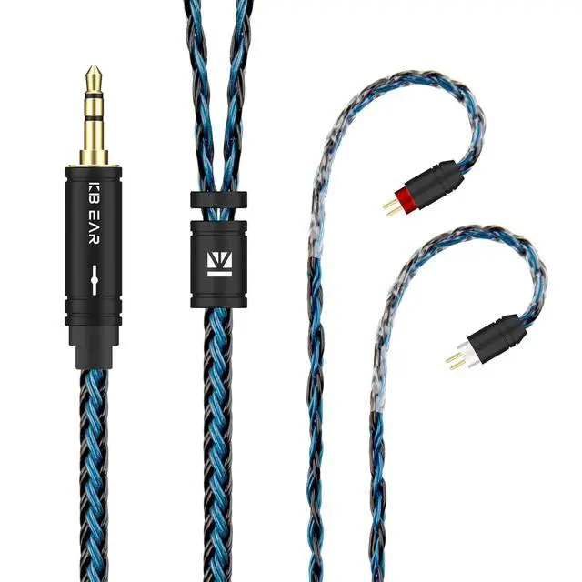 Alt view image 2 of 7 - KBEAR ST16 Plus Long Earphone IEM Cable 2M Length 5N OCC Silver-Plated Upgrade Long Headphone Extension Cords for KZ EDX ES4 ZST ZSN ZSR AS10 CCA C10 C16 TRN V80 V90 Blon-03 Earbuds Wired (2PIN 3.5MM)