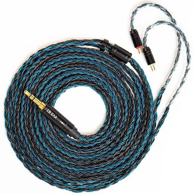 Main image of KBEAR ST16 Plus Long Earphone IEM Cable 2M Length 5N OCC Silver-Plated Upgrade Long Headphone Extension Cords for KZ EDX ES4 ZST ZSN ZSR AS10 CCA C10 C16 TRN V80 V90 Blon-03 Earbuds Wired (2PIN 3.5MM)