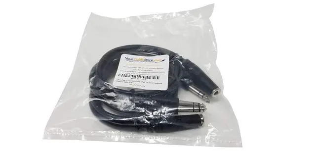 Alt view image 4 of 4 - 3 Pack 3 Foot 1/4 Inch Stereo Headphone Extension Cables